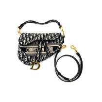Dior Saddle Tela Blu