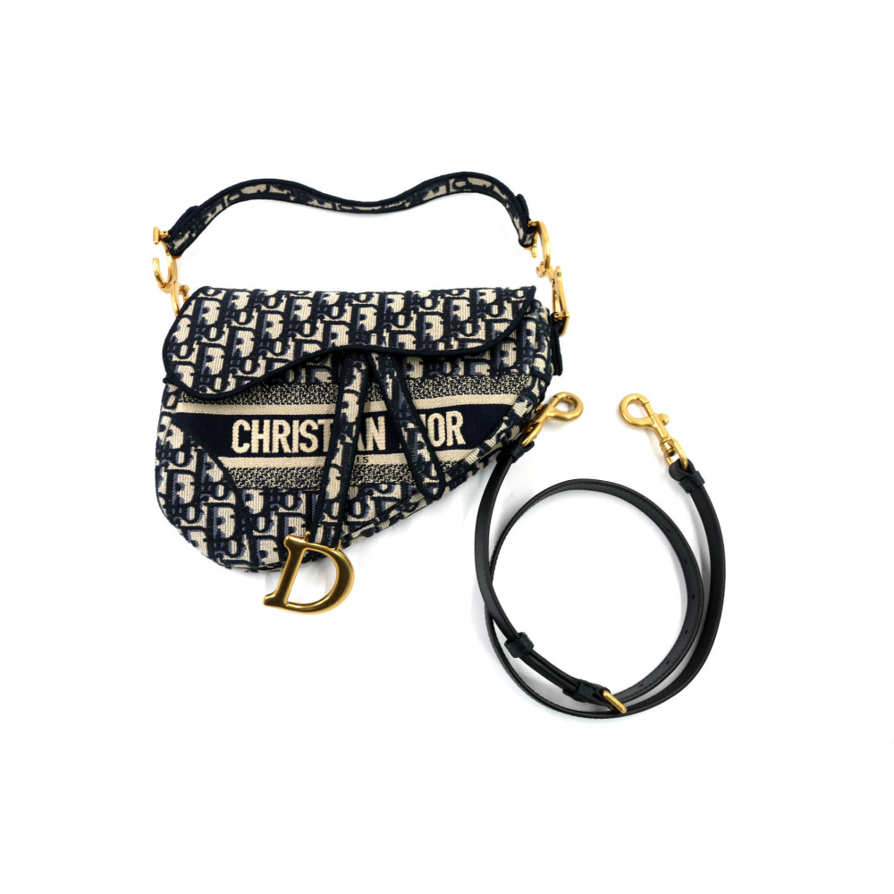 Dior Saddle Blau Canvas