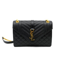 Saint Laurent Envelope Pelle Nera