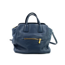 Miu Miu Shopping Pelle Blue Avio