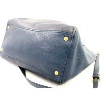 Miu Miu Shopping Pelle Blue Avio