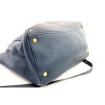 Miu Miu Shopping Pelle Blue Avio