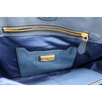 Miu Miu Shopping Pelle Blue Avio