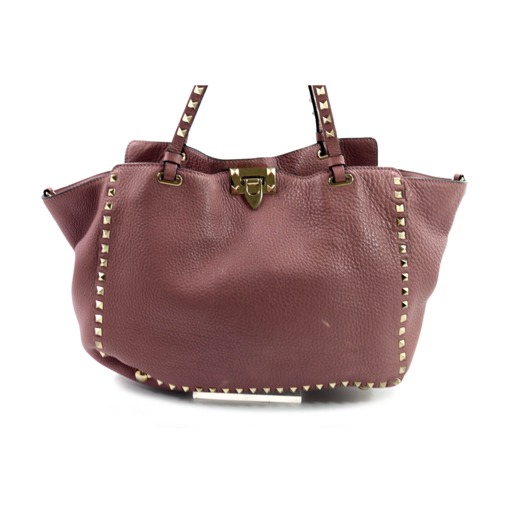 Valentino Shopping Rockstud Pelle Rosa