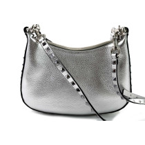 Valentino Rockstud Mini Pelle di Vitello Argento