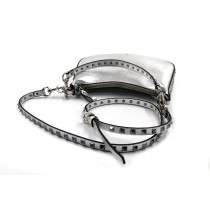 Valentino Rockstud Mini Pelle di Vitello Argento