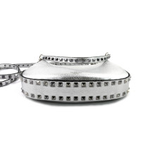 Valentino Rockstud Mini Pelle di Vitello Argento