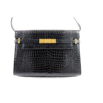 Saint Laurent Manhattan M Pelle Stampa Cocco Nera