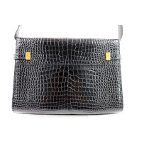 Saint Laurent Manhattan M Pelle Stampa Cocco Nera