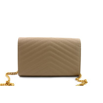 Saint Laurent Pochette Cassandre Pelle Beige