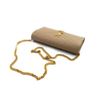 Saint Laurent Pochette Cassandre Pelle Beige