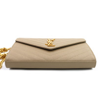 Saint Laurent Pochette Cassandre Pelle Beige