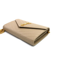 Saint Laurent Pochette Cassandre Pelle Beige