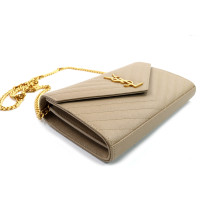 Saint Laurent Pochette Cassandre Pelle Beige