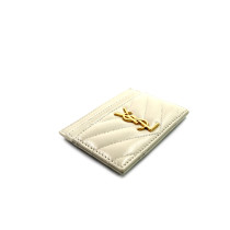 Saint Laurent Portacarte Cassandre Pelle Bianca