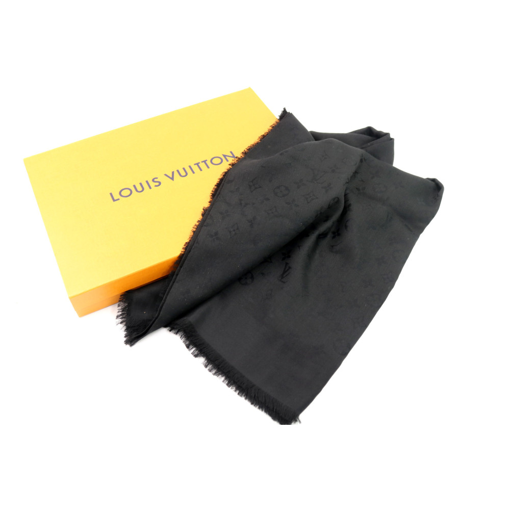 Louis Vuitton Foulard Seta e Lana Nera
