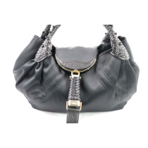 Fendi Spy Tela e Pelle Nera