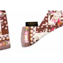 Louis Vuitton Foulard Seta Rosa e Marrone