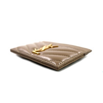 Saint Laurent Portacarte Pelle Beige