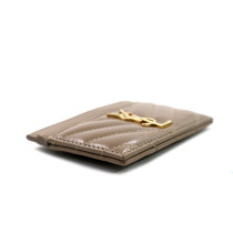 Saint Laurent Portacarte Pelle Beige