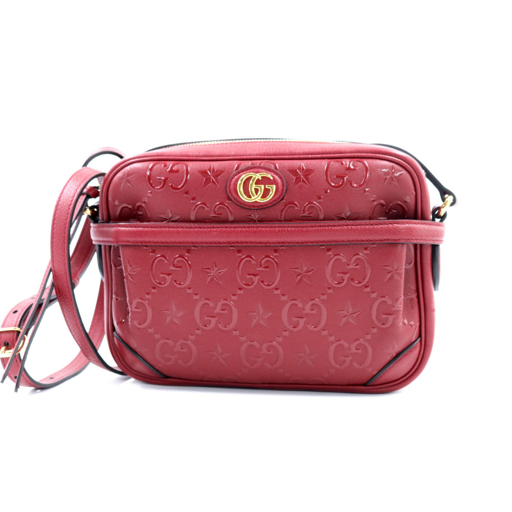 Gucci Tracolla GG Star Pelle Rossa
