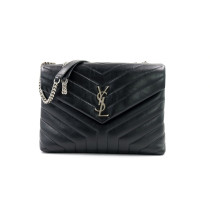 Saint Laurent Lou Lou Media Pelle Nera