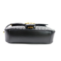 Gucci Borsa a Spalla GG Marmont Misura Media Pelle Nera