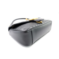 Gucci Borsa a Spalla GG Marmont Misura Media Pelle Nera