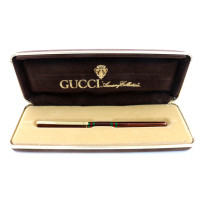 Gucci Penna A Sfera Metallo Marrone