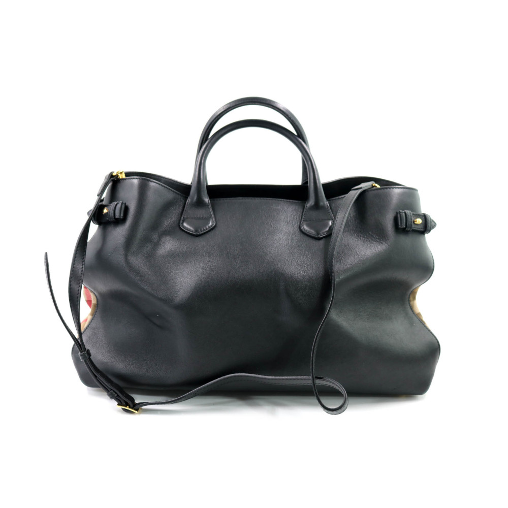 Burberry Shopping Pelle Nera
