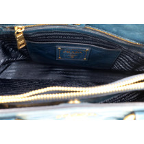 Prada Shopping Pelle Blu