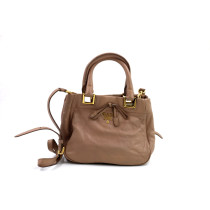 Prada Shopping Mini Pelle Beige