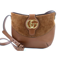 Gucci Tracolla Scamoscita Marrone