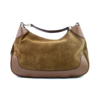 Gucci Shopping Scamosciata Marrone