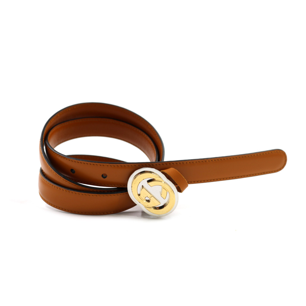 Gucci Cintura Pelle Marrone