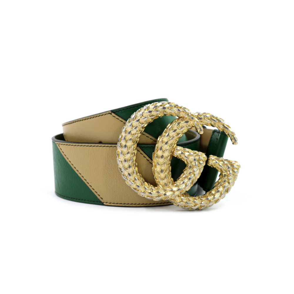Gucci Cintura Pelle Verde