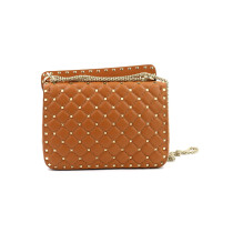 Valentino Spike Pelle Cammello