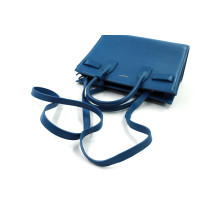 Saint Laurent Sac de Jour Pelle Blu