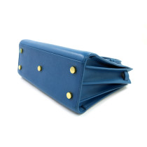 Saint Laurent Sac de Jour Pelle Blu