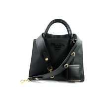 Prada Monochrome Pelle Saffiano Nera