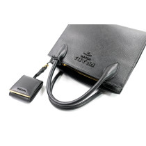 Prada Monochrome Pelle Saffiano Nera