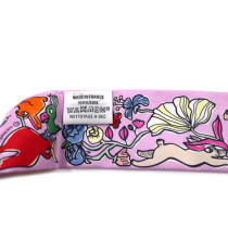 Hermes Foulard Twilly City Of Light Seta Cammello e Viola