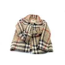 Burberry Cappotto Lana Check Beige