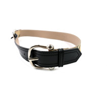 Burberry Cintura Pelle Nera e Check