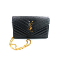 Saint Laurent Cassandre Pelle Nera