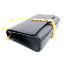 Saint Laurent Kate Tassel Media Pelle Nera