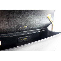 Saint Laurent Kate Tassel Media Pelle Nera