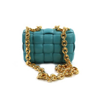 Bottega Veneta Cassette Pelle Turchese