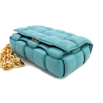 Bottega Veneta Cassette Pelle Turchese
