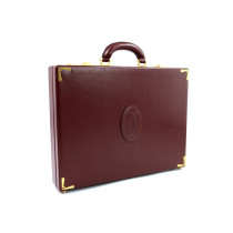 Cartier Valigetta 24 H Pelle Bordeaux